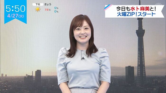 ZIP Mizuki Asami Ana will show off the big stretched on the bread pan from the morning ※ There is an image 10th image