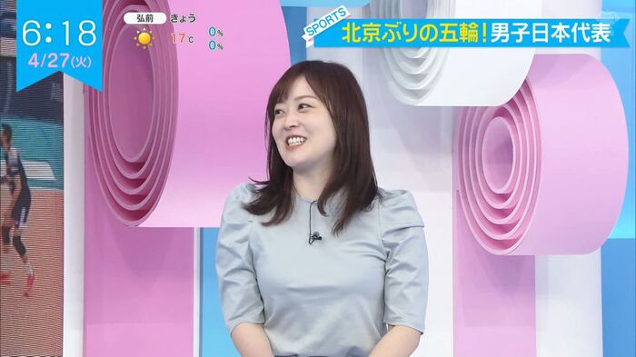 ZIP Mizuki Asami Ana will show off the big stretched on the bread pan from the morning ※ There is an image 16th image
