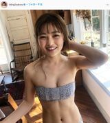 Inoue Sakiraku's swimsuit gravure, too beautiful abs to be talked about! A storm of praise on the nod to the nod of the weekly pre-off shot image! Great success by slimming eyebrows!